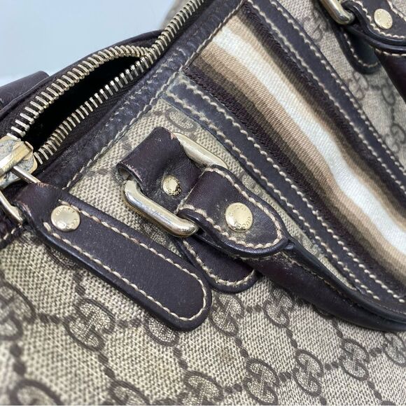 Gucci Web Joy Boston Bag GG Coated Canvas Medium - Picture 16 of 16